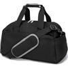 Ineetatu Borsa da palestra piccola da 35,6 cm per donne e uomini, mini borsone per viaggi e sport, leggera borsa da trasporto, Blu navy, 14in x 8in x 8in
