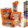 TOUGH-GRID PC100 340kg Paracord - 100% Nylon Specifico Militare Tipo IV - per Uso Militare, Campeggio, Artigianato, Amache, Emergenze - Arancione Fluo