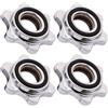 ShanGaiLi 4pcs Standard Barbell Spin-Lock Collari Vite/Dumbell Antiscivolo Spinlock Collari/2.5cm Diametro Interno/per Bilancieri Manubri Barre Pesi