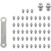 Geavonyg 50pcs Bicycles Pickes Pikes Bulloni Da 4 Mm Pin Un Chiodo Per Perno Sostituzione Non Slip Pin Facile Da Installazione Bulloni Per Pedale In Bicicletta