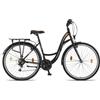 Licorne Bike Stella Premium City Bike da 24,26 e 28 pollici, bicicletta per ragazze, ragazzi, uomini e donne, cambio a 21 marce, bicicletta olandese (antracite, 24.00)