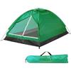 Gdfnmogo Tenda da campeggio a cupola, leggera, per 2 persone, per escursioni, cortile, a doppio strato, facile da installare, sistema di ventilazione (verde)