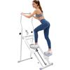 XYCHAO Scaletta pieghevole Stepper per casa, macchina Vertical Climber per allenamento di tutto il corpo, asta pieghevole con display LCD e manubri e pedali regolabili, portata fino a 150 kg