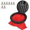 Mimdixy Coperchio di Chiusura per boccaporto di imbarcazione, Rotondo Tipo Circolare, da 6 o 8 Pollici Kayak, con Piastre Coperta Rimovibili e Borsa Trasporto (8 Pollici)