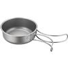 Generico Padella da Campeggio,Titanio con Manico Pieghevole - Pentola da Campeggio in Titanio e Padella per Esterno,per Fornello Escursionismo Caccia Viaggio Cucina Domestica