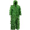 szaluyk Leaf Ghillie Suit-Set di Caccia mimetici a 5 Pezzi per Uomini | Include Poncho a Foglia, Cappuccio, Maschera, Guanti e Borsa di stoccaggio | Ideale per Caccia, Fotografia di Fauna Selvatica,