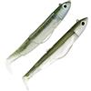 FIIISH Black Minnow Double Combo off Shore No.2-9cm - 10g - Kaki - Ghost Minnow - BM3012