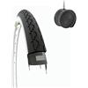 ECOVELO 1 Copertone 24 x 1 3/8 (37-540) + Camera | Pneumatici Stradali Gomma Bicicletta City Bike Donna Bici da passeggio