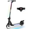 RCB R12 Monopattino Elettrico per Bambini 6-12 Anni, Max 15Km/h & 10 km, Luce LED Arcobaleno, 6,5 Pieghevole E-Scooter,Display a LED, Velocità Regolabili, Regalo per Bambini (Blu)