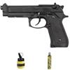 ECOMMUR HFC HG 190EB blowback Nero Green Gas (6 mm) | Pistola Airsoft (pallini in PVC) Calibro 6 mm + bottiglia 1000 pallini 0,12 g + Green Gas. Sistema Blowback (potenza: 0,5 joule)