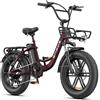 ENGWE L20 Boost Bicicletta Elettrica per Adulti, Batteria Rimovibile da 48 V 13 Ah, Autonomia Fino a 126 km, 20 × 4.0 Fat Pneumatici, 7 Velocità Ebike (Criteri, Verde)