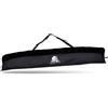 Rawstyle Borsa da sci per adulti, per bastoni da sci, 160 cm o 180 cm, impermeabile, per sport invernali, modello 2, nero/nero (190 cm)