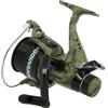 Lineaeffe - Vigor Commando - Mulinello Mimetico per Carp-Fishing - Misura: 60 - Con Frizione Affidabile - 2 Bobine in Grafite e Sistema a Bobina Libera