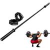GORNATION Bilanciere Palestra in Acciaio 190cm, Ø50mm con Magnetic Clips, Peso 15kg, Max 300kg, Presa Antiscivolo, per Powerlifting, Weightlifting e Allenamento Forza a Casa