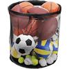 Generico Archivio Palloni Da Garage,Portapalloni Sportivi - Contenitore Portatile Organizzato Cesto Rete Per Esterno Giardino Garage Sport Piscina