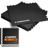 GORNATION Tappeto Palestra Antiscivolo, Tappetino per palestra in Gomma Antiscivolo, Tatami morbido per Palestra, Ideale per Home Gym, Protezione del Pavimento