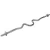 Gorilla Sports Barra Super Curl con Anelli di serraggio a Forma di Stella, 120 cm