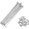 A ABSOPRO Raggi per Bicicletta 14G Raggi per Mountain Bike in Acciaio al Carbonio Color Argento 36 Pezzi 156mm
