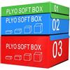 ZHWFDC Box Jumping Training Set da Box Potenziato in Schiuma Morbida Il Box Impilabile di Alta qualità per La Casa E La Palestra può Essere Fornito Separatamente O per Intero(Size:90 * 75 * 90cm)