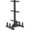 Diamond【Rastrelliera RDO-B Porta Dischi e Bilancieri】6 Perni Ø 50 mm, 6 Tubi Verticali, Struttura ad Albero (60x60x126 cm), Palestra e Home Gym, Stoccaggio Bumper e Barra