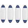 PARABORDO M2/A 4 Pezzi Ø MM 180 X 600 Bianco Testa Blu Accessori ORMEGGIO Barca Nautica