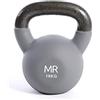 Rebecca Mobili Kettlebel Peso Palestra, Ghisa Rivestimento Neoprene, per Allenamento Braccia Gambe Home Fitness (Grigio - 18 kg)