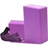 FLCPJGV Yoga Brick Yoga Block Multifunzione Accessorio Yoga, Esercizio Brick Yoga Prop per Meditazione, Allenamento Casa Palestra Squat Fitness, Viola