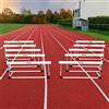 FORZA Ostacoli di Atletica Leggera [Junior o Senior] - Piedi Curvi e Pieghevole | Altezze Regolabili Conformi alla IAAF | - Pacco da 1, 5 O 10