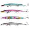 Pescasubito.com Kit 4 Long Jerk Spinning Spigola Serra Barracuda Pesca Mare Esca Artificiale