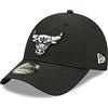 New Era (Black) White 9forty Chibul Blk, Cappellino Uomo, Nero (Black), Taglia Unica