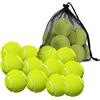 Whisverse Confezione da 12 palline da tennis con - palline da tennis di qualità a pareti spesse, perfette per tennis e cricket