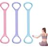 qiyeyeye Figura 8 Fasce di resistenza per yoga, pilates e fitness, elastiche, per esercizi di braccia, schiena, spalle e petto, attrezzatura versatile per pilates per donne e uomini (confezione da 3)