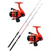 Kolpo canna e mulinello pesca Traina Costiera combo kit con 2 canne 2 mulinelli e filo per la pesca a traina costiera barca bolentino spinning dalla barca
