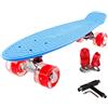 funtomia Mini-Board 57 cm Skateboard con o senza LED con alluminio Truck e ABEC 9 Cuscinetti a sfera in diversi colori a scelta