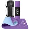 A.M.C. Tappetino Yoga in TPE Ecologioco con Doppio Strato Antiscivolo Alta Densità Materassino Tappeto Allenamento Fitness Aerobica Palestra Ginnastica Dimensione 180 x 61 cm con Custodia