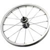 MANDELLI Ruota cerchio anteriore bici bicicletta bimbo/a 16x1,75 in alluminio, mozzo in acciaio, chiusura con dado, silver