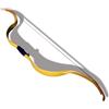 ZSHJGJR Takedown Arco Ricurvo 20lbs Tradizionale Arco di Legno Archi Ricurvi Arc de Chasse Tradizionale Longbow in Legno per la Pratica del Tiro con L'Arco (Giallo/arco)