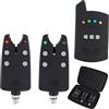 Generic Allarme di abboccata - Kit di indicatori di abboccata da Pesca Wireless, Allarme per Canna da Pesca a Lungo Raggio, Set di Allarme morso per Pesca Notturna