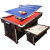 GRAFICA MA.RO S.R.L. Tavolo da Biliardo Trasformabile Biliardo 3 in 1 Tavolo Multigioco mod. Mattew Rosso