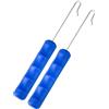 TopHomer 2 strumenti di rimozione dell'amo da pesca, 17,5 x 2 cm, slamatore da pesca in acciaio inox, per rimozione rapida e sganciamento