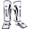 Baoblaze Parastinchi, parastinchi per Collo del Piede, robuste Attrezzature protettive Regolabili per Le Gambe per Boxe Karate Muay Thai Parastinchi Kung Fu, Bianco, m