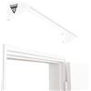 PULLUP & DIP Barra per trazioni da fissare sopra il telaio della porta - stabile per home gym, ideale per trazioni, chin-up, sollevamento gambe e anelli da ginnastica in acciaio.