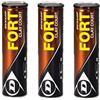 Tennis Dunlop - Fort Clay Court - Tennisbälle - 8 Bälle (2 Dosen mit je 4 Bällen / 2 tin x 4 Balls) - gelb - optimaler Trainingsball - Top-Preis/Leistung!