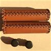Celtics Vintage Retro Bike Manubrio Marrone Ciclismo MTB Lock On Bicicletta PU Maniglia Manopole 120mm 1 paio