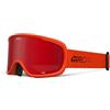 Giro Cruz Occhiali da neve da sci e snowboard Unisize | Occhiali da sci con visione estensiva EXV ampia, anti-appannamento, compatibile con gli occhiali OTG, colore: arancione lenti impilate: Amber