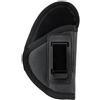 Gexgune Fondina universale IWB per il porto occulto di pistole compatte calibro .380, in pelle PU leggera, comoda e sicura (Black)