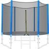 LIFERUN Rete di Sicurezza per Trampolino 244cm 305cm 366cm | Rete di Ricambio per Trampolino da Giardino con 6/8 Pali | Rete Esterna | Antistrappo, Resistente agli UV (305cm (10ft) - 6 Pali)