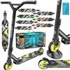 KESSER® Monopattino Divertente X-Limit - Sterzo a 360° Con ABEC 9 Cuscinetti a Sfera, Ruote in PU da 100 mm, Robusto per Bambini e Adulti