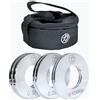Strength Shop Strengthshop - Set di dischi in acciaio, 2 x 0,125 kg, 0,25 kg, 0,5 kg/diametro foro 50 mm
