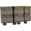 Peminkoo Tactical Triple Medium Fast Open Molle 7.62 KYWI Kydex Wedge Insert Magazine Pouch Belt Malice Clip SR25 M1A FAL Accessori (Green)